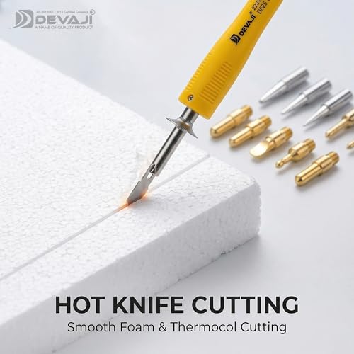 Image of DEVAJI 625 14-in-1 Pyrography Kit 30W | Multi-Purpose Wood Burning & Pyrography Pen Tool | DIY Wood Carving, Leather Embossing, Crafting & Welding Kit | Electric Power | Soldering Iron