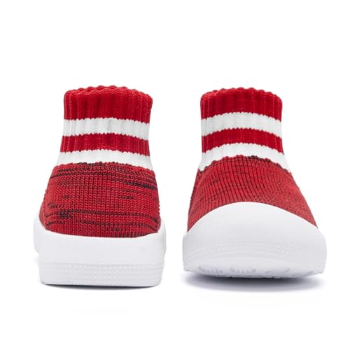Image of Eashi Baby Boy Girl Non-Skid Indoor Infant Walking Shoes Breathable Warm Elastic Sock Shoes with Memory Sole Protect Toes Outdoor Sneakers