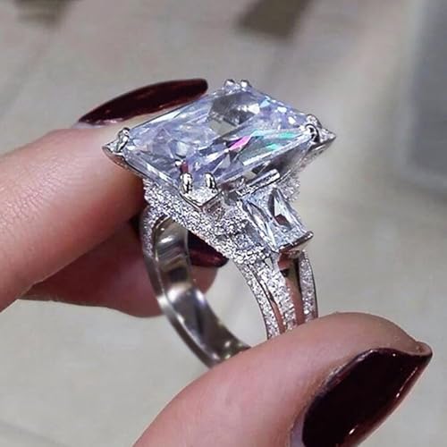 Gorgeous Lady Luxury Bright Cubic Zirconia Rings for Wedding Fashion Modern Finger Jewelry3
