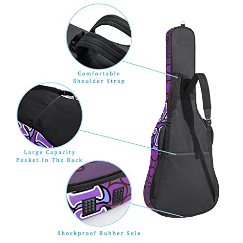 Housse de protection rembourrée pour guitare classique acoustique Motif nature rétro, Multicolore 06, 42.9×16.9×4.7 in… - Les Beatles, Paul McCartney, John Lennon, RIngo Starr, George Harrison Housse de protection rembourrée pour guitare classique acoustique Motif nature rétro, Multicolore 06, 42.9x16.9x4.7 in… – Image 4