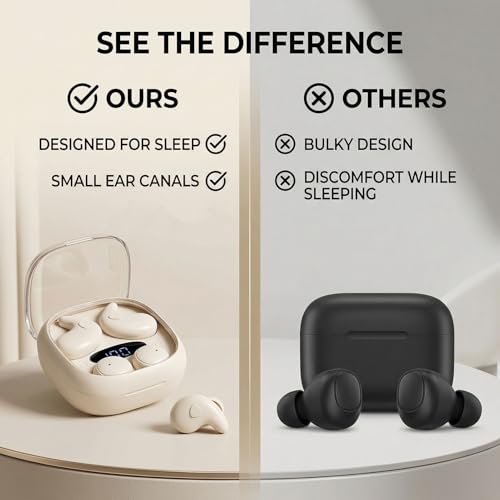 Auriculares para dormir canales auditivos pequeños con bluetooth de lado 4