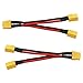 Produktbild 2 Stück 1-Buchse bis 2-Stecker 2X XT30 Parallel Batterieanschluss 18 cm Länge für RC Flugzeug Balance Ladegerät