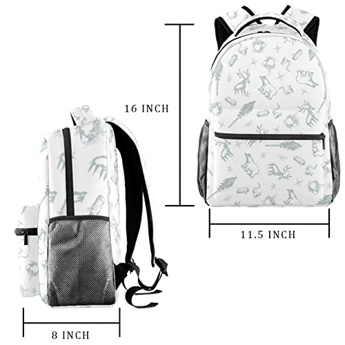 Sac à dos géométrique léger et décontracté taille unique couleur 7