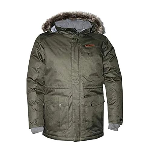 Doudoune imperméable à capuche Columbia pour homme en Mosstone taille S
