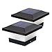 Produktbild LED-Solarleuchten Pfostenleuchten Garten im Freien Wasserdichtes Quadrat Schwarz Landschaftspfosten-Kappenlampe für 4x4 Holzpfosten, Deck, Patio, Zaun (Tageslichtweiß 6000K, 2 Stück)