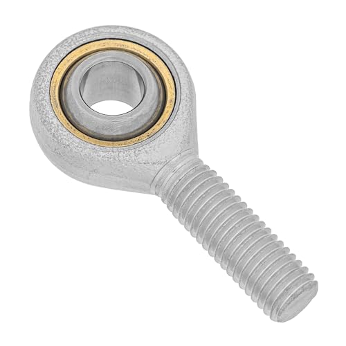 HALLMERS 12mm Bore M12 Male Right Hand Thread Rod End Bearing Metric Rose Joint - Heim Spherical Swivel Threaded Shaft Eye Hardware Steering Control Linkage