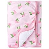 The Children's Place Baby Girls' Printed Blanket, Rose Mist, No Size