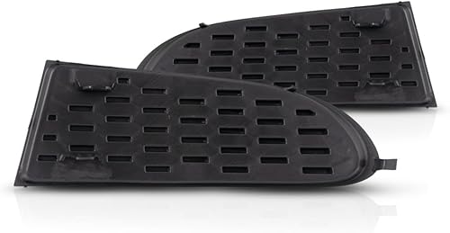 Miniatura 2 de Para Dodge Journey 2011-2020 - Cubierta de luz antiniebla para el lado del conductor y del pasajero  Par  1 cubierta de plástico con patrón de panal