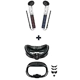 AMVR Handle Attachments Compatible with Meta/Oculus Quest 3 Controller Accessories(Not for Charging Dock)&AMVR Face Cover Pad Facial Interface Compatible with Meta Quest 3 Accessories -  M AMVR