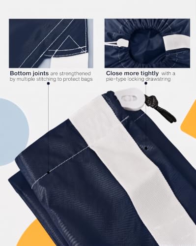 Image of HOMEST 2pack XL Laundry Bag with Strap, Clothes Organizer for Dorm & Travel