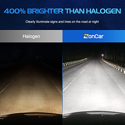Image of SEALIGHT 9006 /HB4 LED Bulbs, 30,000LM Super Bright 6500K Cool White, 1:1 Mini Wireless Halogen Replacement Bulbs with Fan Cooling, Plug and Play, Pack of 2