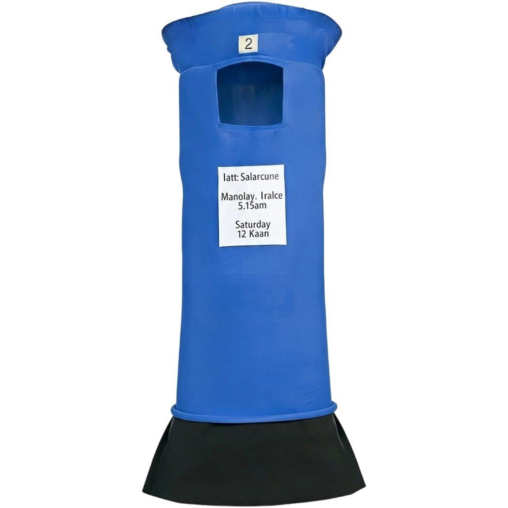 Postbox Fancy Dress Costume Halloween Adult Outfit Role Play Jumpsuit Performances Outfits Postbox Cosplay Costume