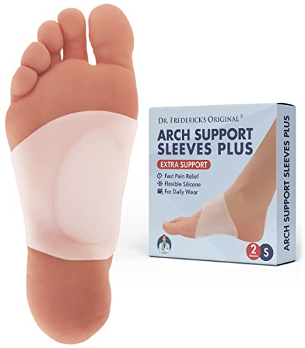 Dr. Frederick's Original Arch Support Sleeves Plus - 2pcs - Arch Pain Relief - Flat Foot Support - Foot Pain Relief - Arch Supports for Men & Women - Small/Medium #1