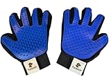 Furmodo Grooming Gloves for Pets (Set of 2) – Efficient Deshedding Glove for Dogs & Cats, Long and Short Hair Remover Brush Mitt, Left & Right, Machine Washable