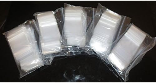 1.5 X 2 2 Ml Clear Poly Reclosable Bags / Zip Lock Bags (5 Packs of 100)