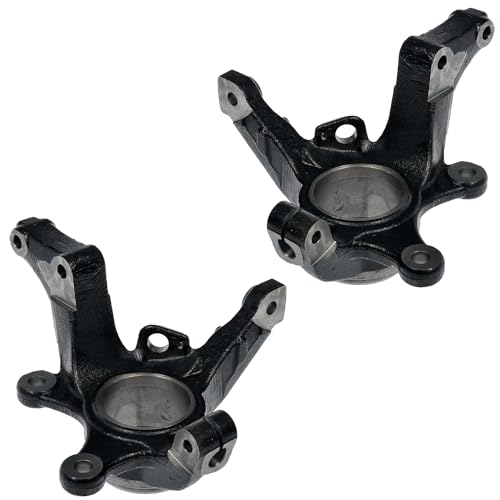 Image of Detroit Axle - 2pc Front Steering Knuckles for Ford 2005-2012 Escape, 2005-2011 Mazda Tribute Mercury Mariner, Steering Knuckles Assembly 2006 2007 2008 2009 2010 Replacement