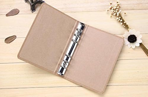 Kraft Paper 6-Hole Ring Binder Folder/File/Cover for Journal Note Book Diary (A5)