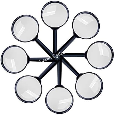 Laxmi Collection 6 Pcs Handheld Magnifier Magnifying Glass for Reading ...