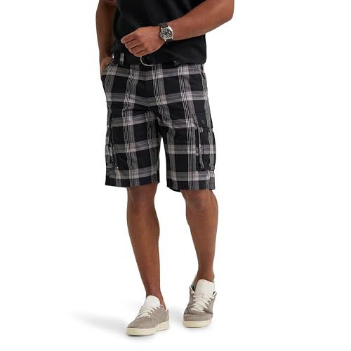 Lee Men's Dungarees New Belted Wyoming Cargo Short, HD Lee Gray