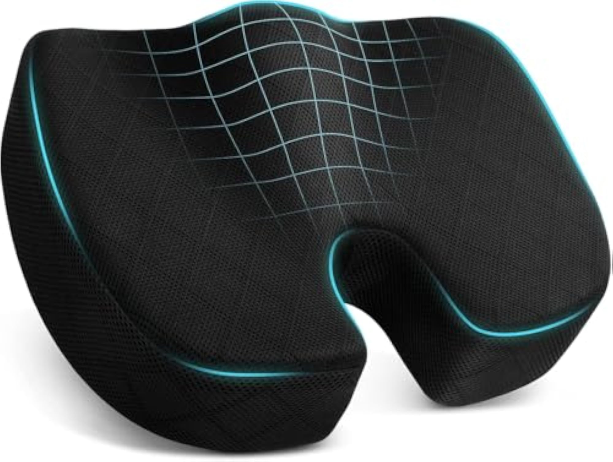 Car Seat Headrest with Adjustable Memory Foam Pillow