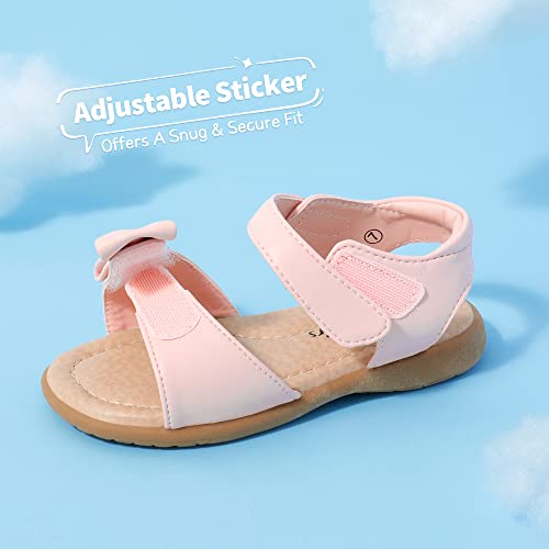 Image of DREAM PAIRS Girls Sandals Fashion Bow Summer Shoes for Toddler /Little Kid