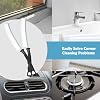 Hard Bristle Crevice Cleaning Brush, Versatile Scrub Tool for Kitchen, Window, Vehicle, Faucets,Grout, Household Use, and Bathroom 6 Pack Color Black and White #5