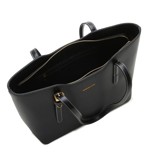 Image of Miraggio Riva 14 Inch Laptop Tote Bag For Women Office Use | Office Tote Bag With Padded Laptop Sleeve And Zipper Closure | Stylish Totes