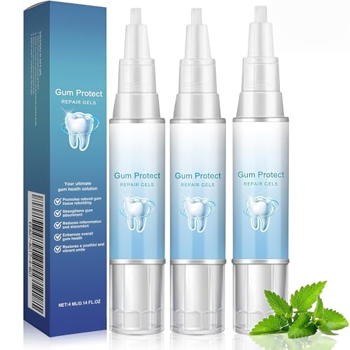 3Pcs Gum Repair Gel Gum Repair for Receding Gums & Oral Comfort Gentle Dental Gel for Daily Gum Health Teeth Whitening Essence Pen Professional Gum Health Solution