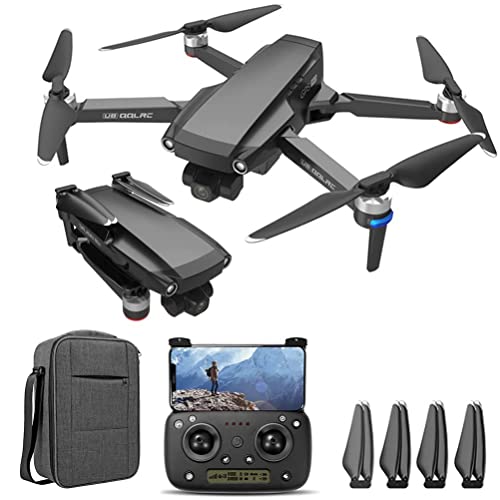 Frenchsh Dron con cámara 8K para Adultos 140 Minutos de Tiempo de Vuelo con 4 baterías cardán de 3 Ejes EIS estabilización electrónica 5000M Control Remoto
