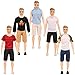 SOTOGO 31 Pieces Doll Clothes and Accessories for 12 Inch Boy Doll Include 12 Doll Clothes/Casual Clothes/Career Outfits/Jacket Pants Tops, 4 Pairs Shoes, Tennis Racket and Violin