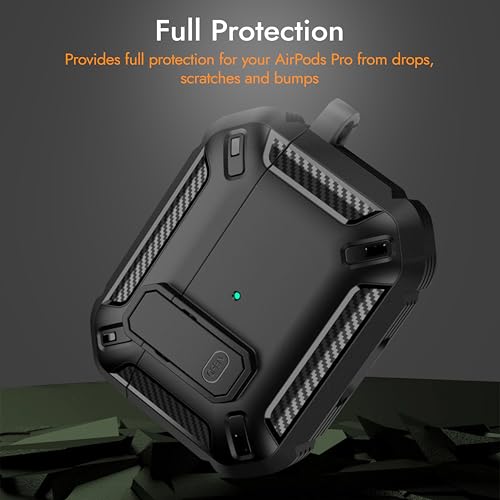 Image of Compatible for AirPods Pro 3 Case (2025), Military Grade Airpods pro 3rd Generation Case, Compatible with MagSafe, Drop Proof Lock, Easy Open, Black