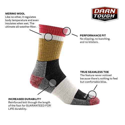 Darn Tough Men's Heady Stripe Micro Crew Light Cushion Sock (Style 1924) -2