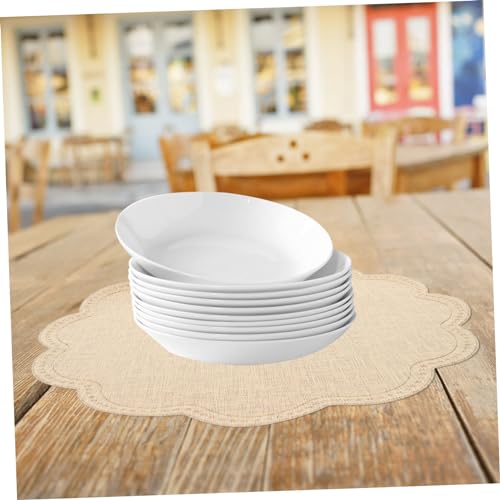 Sets de table en cuir PU antidérapants fleur beige résistants - 5