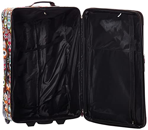 Rockland Jungle Softside Upright Luggage Set, Owl, 4-Piece (14/29/24/28) #TOP5