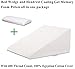 InteVision Extra Large Bed Wedge Pillow (33 x 30.5 x 12 inch) and Headrest Pillow in One Package - Helps Relief from Acid Reflux, Post Surgery, Snoring - Egyptian Cotton Cover - 2 inch Memory Foam Top