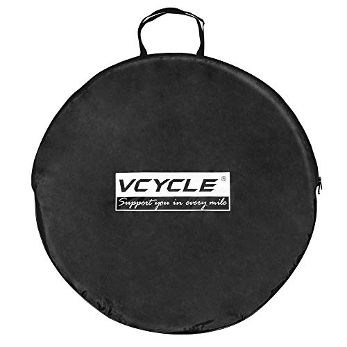 VCYCLE 700C Road Bike Cycling Wheel Bag Soft Waterproof Bicycle Double Wheel Cover Black