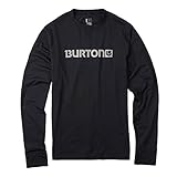 BURTON Men's Midweight Crew Top, True Black, Medium