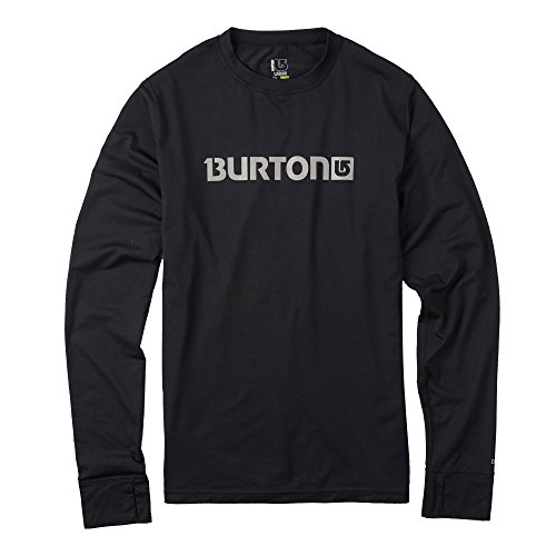 Burton Mens Midweight Crew, True Black, Medium
