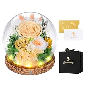 Preserved Roses in Glass Dome with ...