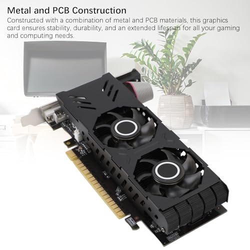 Image of GT750 4GB GDDR5 Computer Video Graphics Card, 128 Bit PC Gaming Graphics Card with Cooling Fan, PCI Express 3.0 x 16, DVI, VGA, HD Display Interface
