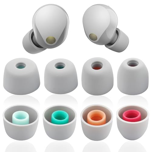 Lot de 4 Paires d'embouts de Rechange en Silicone pour