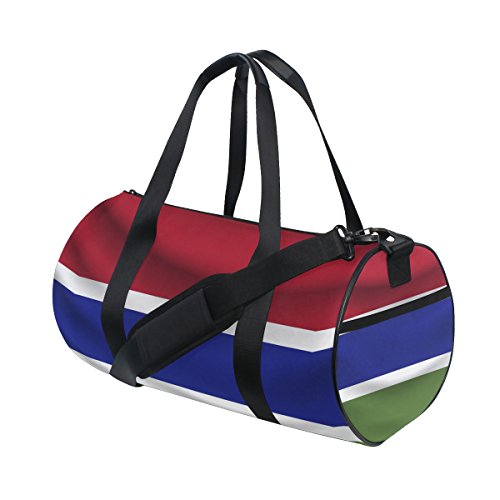 Gambia Flag Travel Duffel Shoulder Bag ?Sports Gym Fitness Bags