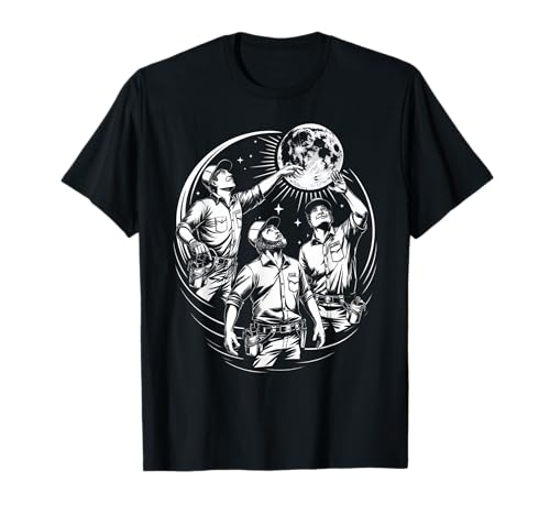 Accessoires d'électricien pour homme Moon Cool Stuff électricien T-Shirt