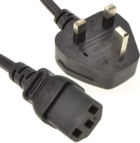 50 Uds 3 Clavijas Cable De Alimentación Para Hervidor De Agua Reino Unido Enchufe IEC C13