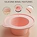 KOTAMU Foldable Silicone Wax Warmer Liner, Wax Warmer Replacement Pot, Easy to Clean Silicone Bowl for 16oz Waxing Kit and Wax Melt Warmer, Silicone Wax Pot Liner for Hard Wax Beads and Sugar Wax