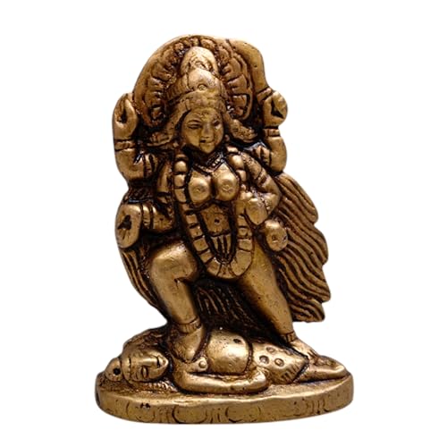 Estatua de Diosa Kali de Bronce 2.5 pulg.