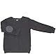 Leela Cotton Baby Kinder Sweatshirt Piquestoff Bio-Baumwolle Langarmshirt (86/92, anthrazit)