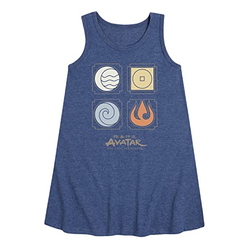 HYBRID APPAREL - Avatar: The Last Airbender - Nations Symbols - Youth Girls A-line Dress