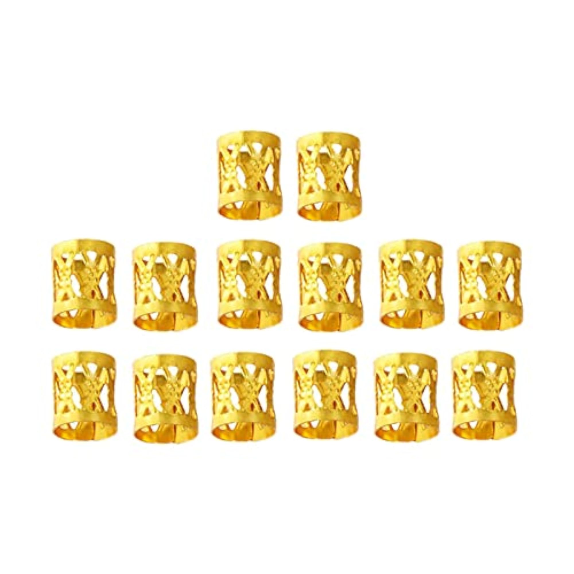 Gold Dreadlocks Beads Decorations Pendants for Hair Accessories