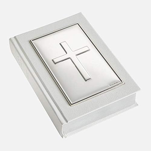 CarrsCarrs - White Holy Bible Plain Cross Sterling Silver